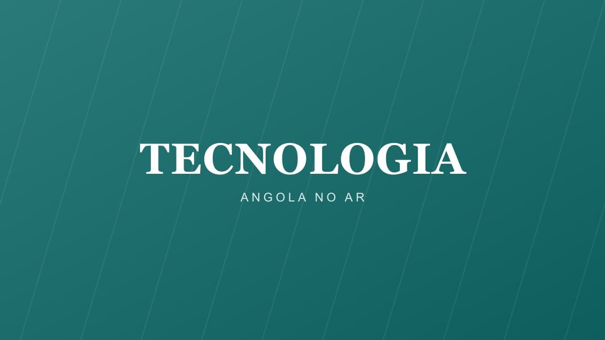 Ilustração conceptual de um centro de segurança cibernética em Angola, com servidores futuristas e bandeira angolana ao fundo